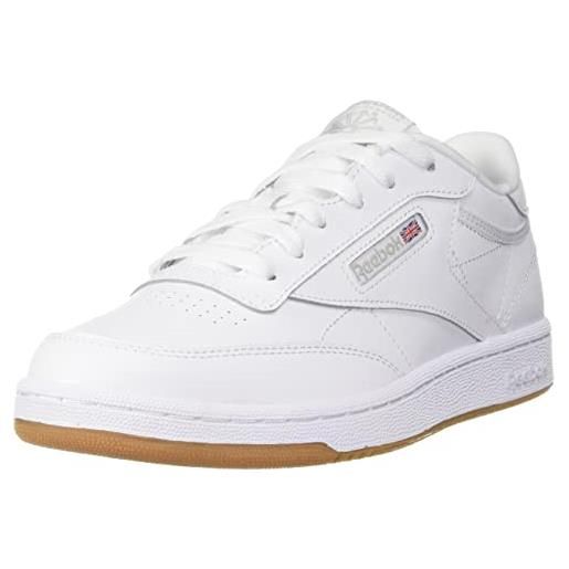 Reebok club c, scarpe da ginnastica bambini e ragazzi, white navy intl, 36 eu