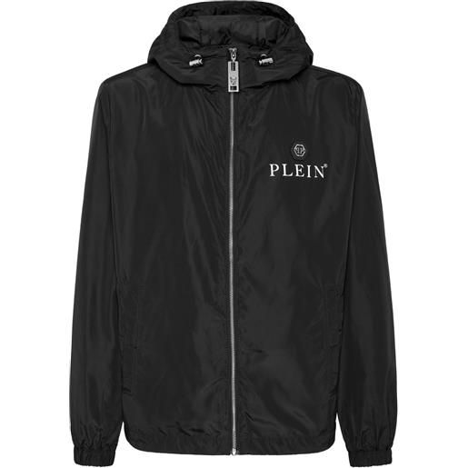 Philipp Plein giacca con cappuccio hexagon - nero