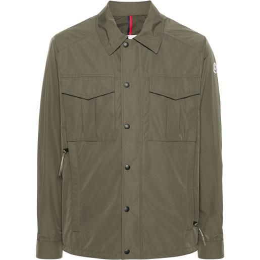 Moncler giacca-camicia frema impermeabile - verde
