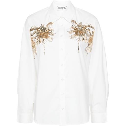 Essentiel Antwerp camicia fresh con paillettes - bianco