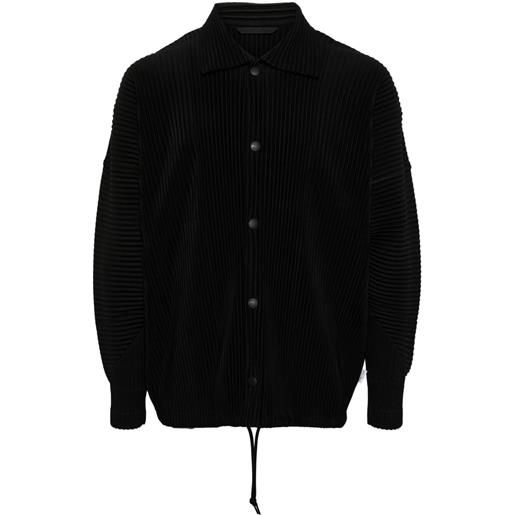 Homme Plissé Issey Miyake giacca-camicia - nero