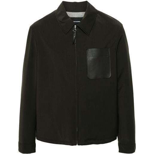Yves Salomon giacca con colletto classico - marrone