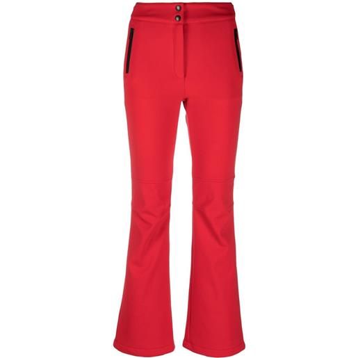 Yves Salomon pantaloni a vita alta - rosso