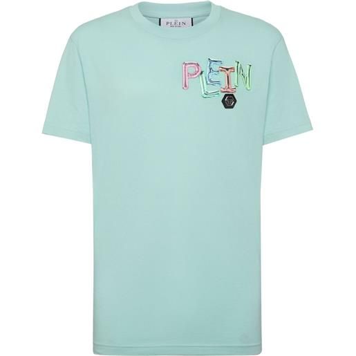 Philipp Plein t-shirt con stampa - blu