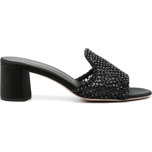 Le Silla sandali con strass 60mm - nero