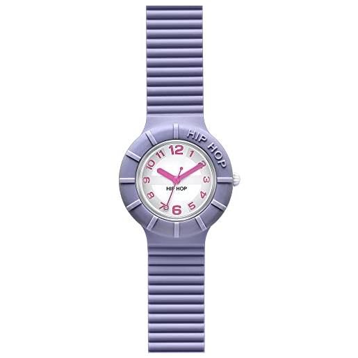 HIP HOP watches - orologio da donna fairy violet hwu0126 - collezione numbers - cinturino in silicone - impermeabile 5 atm - cassa 32mm - lilla