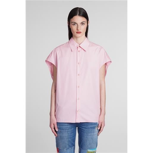 Marni camicia in cotone rosa