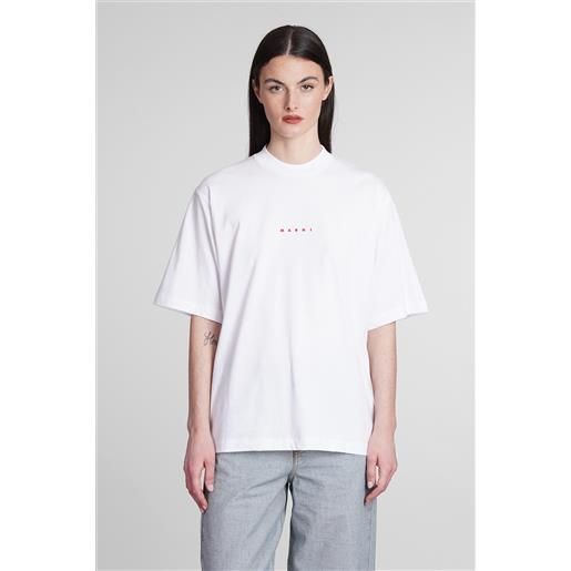 Marni t-shirt in cotone bianco