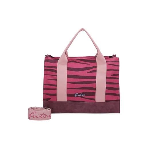Fritzi aus Preussen tote bag canvas zebra pink, shopper donna