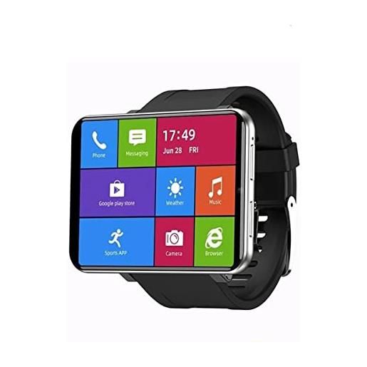 Sunsune 4g smart watch schermo da 2,86 pollici android 7.1 3gb + 32gb fotocamera da 5 mp batteria da 2700 m. Ah smartwatch per uomo (argento, 3gb+32gb)