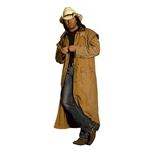 STARS & STRIPES western duster goldfield - westwear-shop edition, abbigliamento outdoor, giacca da uomo per il tempo libero, giacca western oilskin duster (x-large), beige beige. Xxl