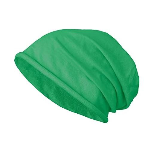JOPHY & CO. berretto 100% cottone elastico e lungo unisex per adulti uomo donna e bambini cappello in stile slouch leggero cod. 1213 (militare, adulto-6pc)