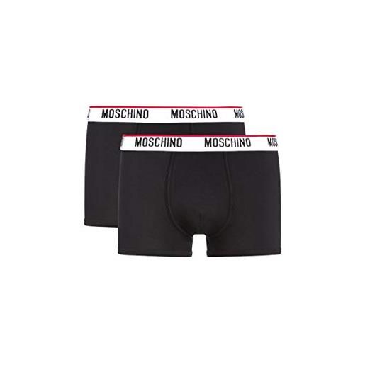 Moschino underwear a 4751 8119 intimo boxer uomo nero m