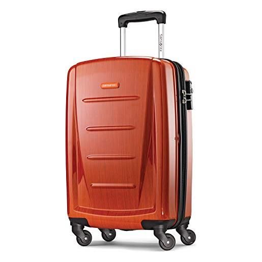 Samsonite winfield 2 hardside bagagli con ruote spinner, arancione, carry-on 20-inch, winfield 2 bagagli rigidi con ruote spinner