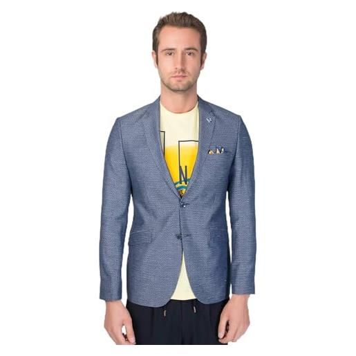 Bonamaison jacke regular fit 6 drop business suit jacket, blu navy, standard men's