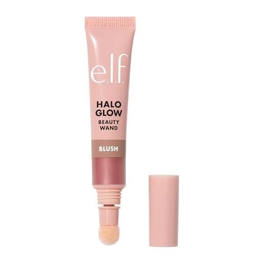 e.l.f. halo glow blush beauty wand, bacchetta liquida per guance radiose, arrossate, infusa con squalano, vegana e cruelty-free, pink-me-up