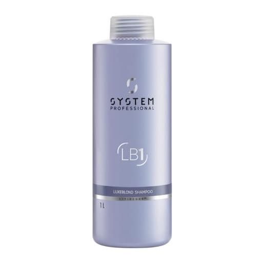 System Professional luxe. Blond System Professional shampoo 1000 ml