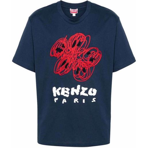 Kenzo t-shirt con ricamo logo