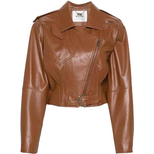 Blugirl giacca da motociclista in grana liscia