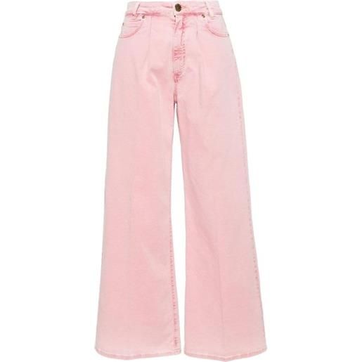 Pinko jeans rosa a gamba larga