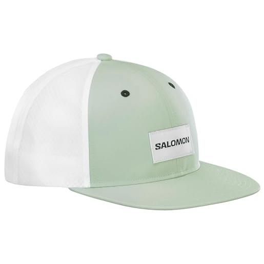 Salomon trucker cappellino unisex, stile audace, versatilità, comfort e traspirabilità, black, m/l