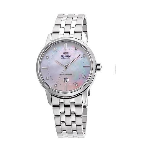 Orient orologio da donna con quadrante in madreperla e diamante automatico ra-nr2007a10b, acciaio, one size