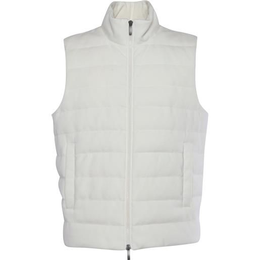 Peserico gilet imbottito panna