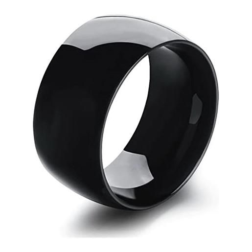 ZENSE - anello da uomo in acciaio titanio nero zr0164