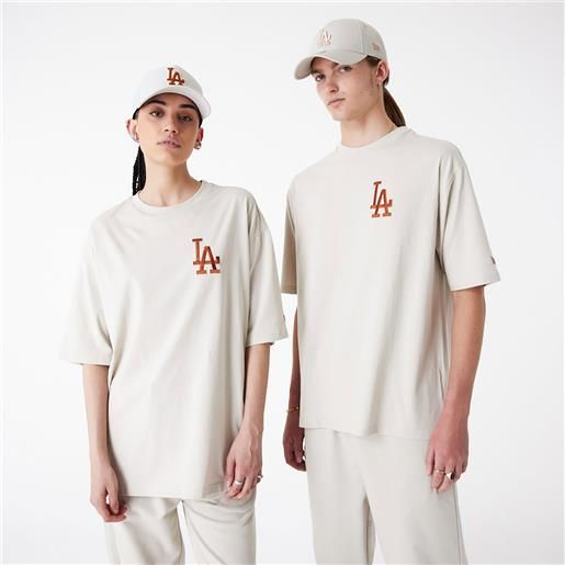 New Era t-shirt oversize la dodgers league essential panna