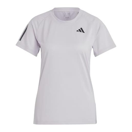 adidas club tennis tee t-shirt (manica corta), silver dawn, l women's