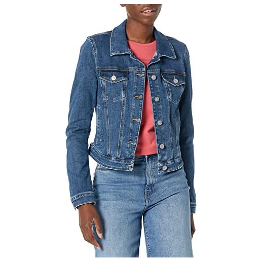 Guess giacca jeans da donna marchio guess, modello sexy trucker w2gn0ed4lu3, realizzato in cotone. L blu