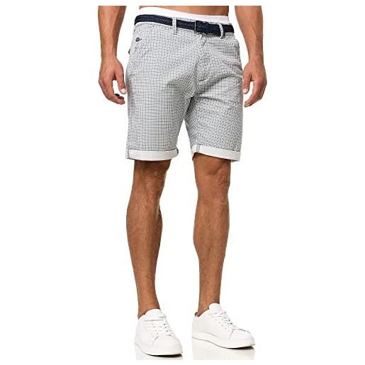 Indicode uomini bourchier chino shorts | bermuda pantaloncini chino inclusa cintura dk denim xxl