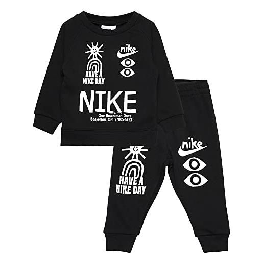Nike tuta da neonato hbr statement nera taglia 18 m codice 66j948-023