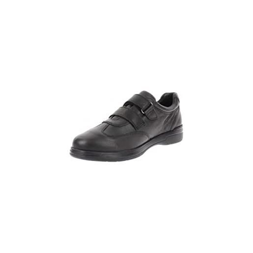 Valleverde scarpa con strappi uomo 36820 in pelle nero modello casual. Una calzatura comoda adatta per tutte le occasioni. Autunno-inverno 2021-2022. Eu 40