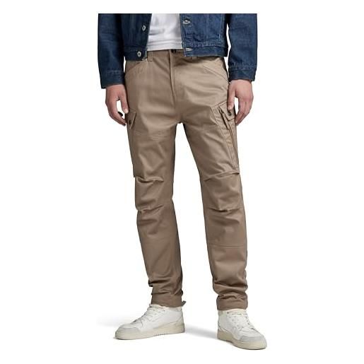 G-STAR RAW zip cargo regular affusolata pantaloni, beige (dk lever d24720-c072-b416), 36w x 36l uomo