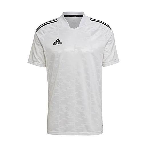 adidas uomo jersey (short sleeve) condivo21 jsy, white/black, gj6791, s
