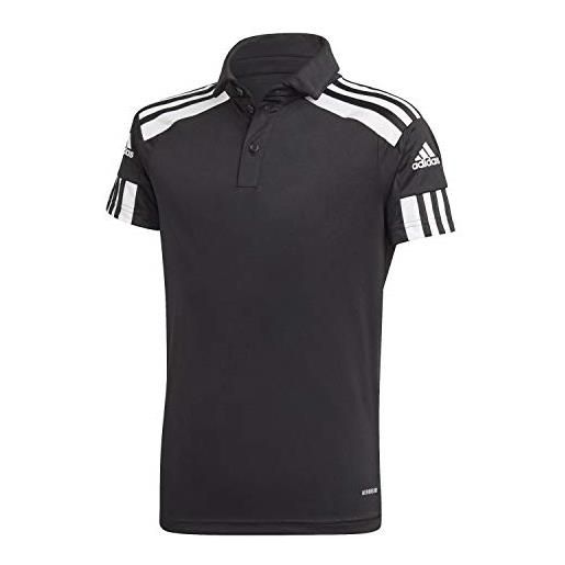 Adidas sq21 polo y, unisex-bambini, black/white, 1112