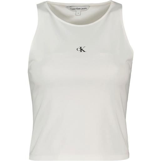 CALVIN KLEIN JEANS top con cut out in jersey milano donna