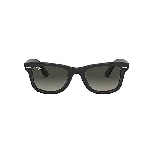 Ray-Ban 0rb2140 occhiali da sole, oro (top grey on havana), 50 unisex-adulto
