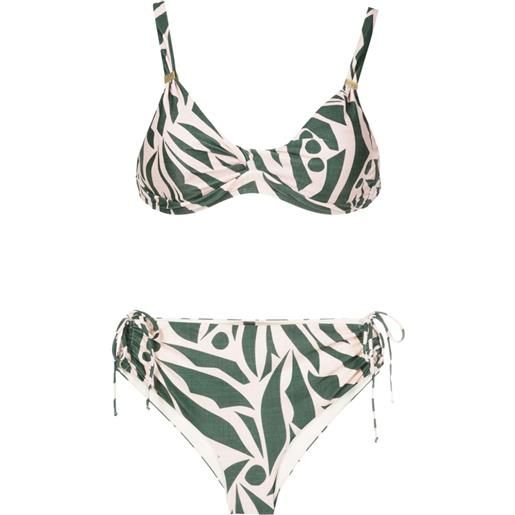 Lygia & Nanny set bikini marcela con stampa astratta - verde