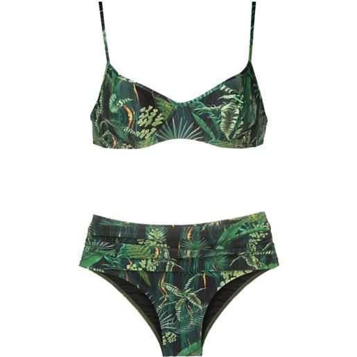 Lygia & Nanny set bikini liliane con stampa - verde