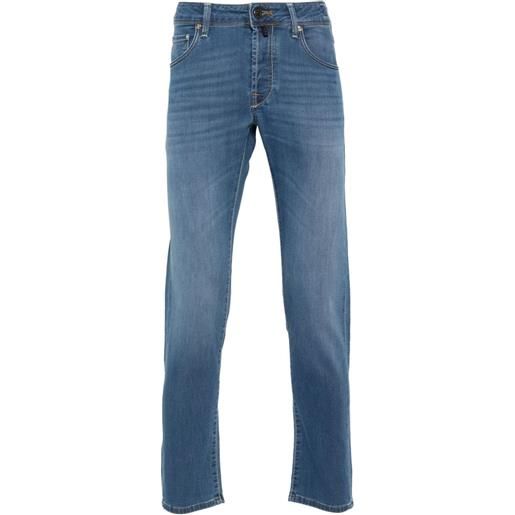 Incotex jeans slim a vita media - blu
