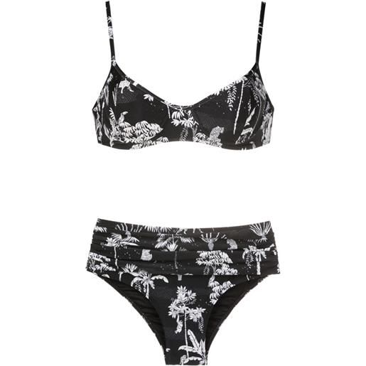 Lygia & Nanny bikini liliane con stampa grafica - nero