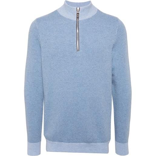 N.Peal maglione a righe - blu