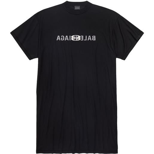 Balenciaga abito modello t-shirt inside-out unity - nero
