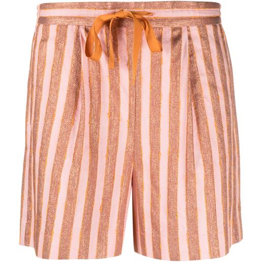 Forte Forte shorts a righe - rosa