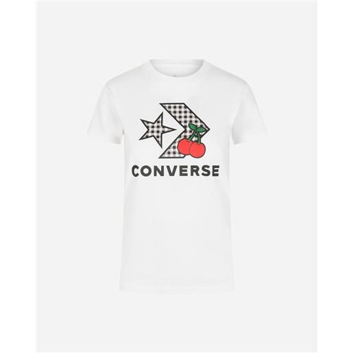 Converse patch cherry star chevron w - t-shirt - donna