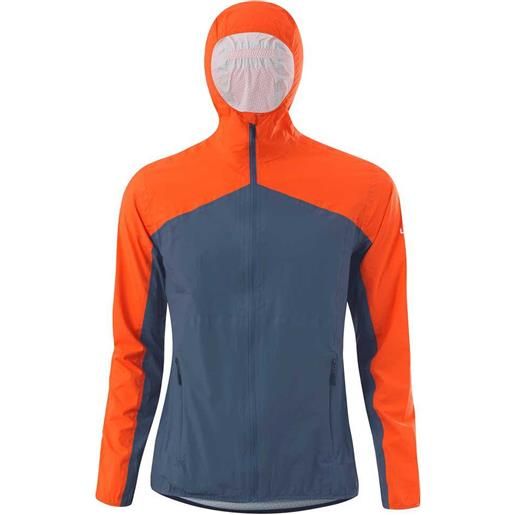 Loeffler aquavent wpm pocket full zip rain jacket arancione s uomo
