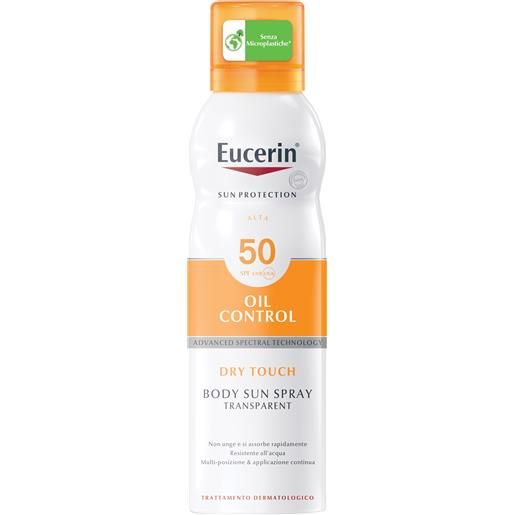 BEIERSDORF SPA eucerin sun spray body oil control tocco secco fp50 protezione solare molto alta 200ml