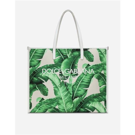 Dolce & Gabbana shopping grande in canvas stampato
